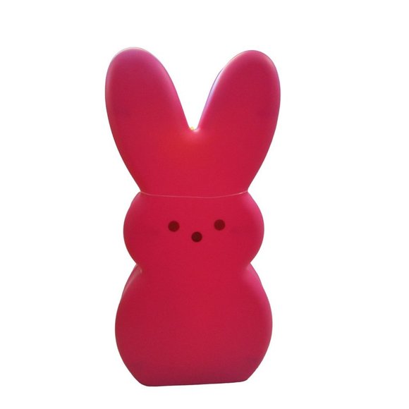 Peeps Bunny Blowmold LED Flickering Candle Light 10" Batteries Not Included NWT - Picture 2 of 16